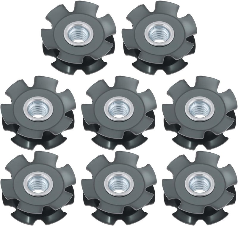 Briny River 8 Pcs Threaded Star Type Tube Connectors 1/4-20 Threads for 1 Inch OD 16/18# Tubing - Image 1
